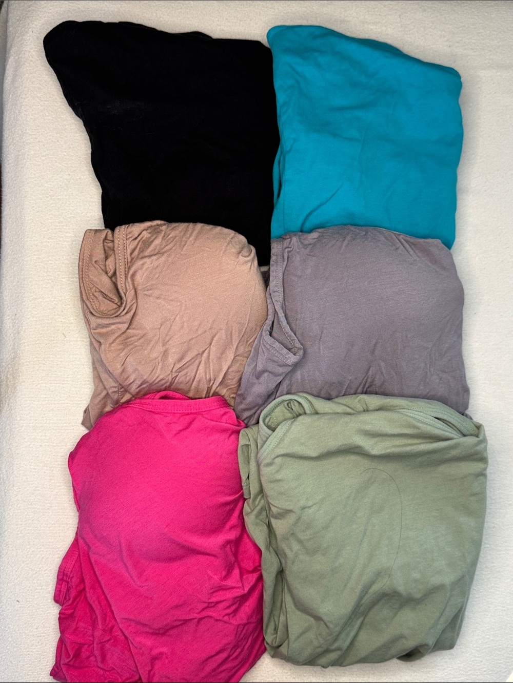 Women’s Built-in Bra Tank Tops- 6 Multicolor Pack
